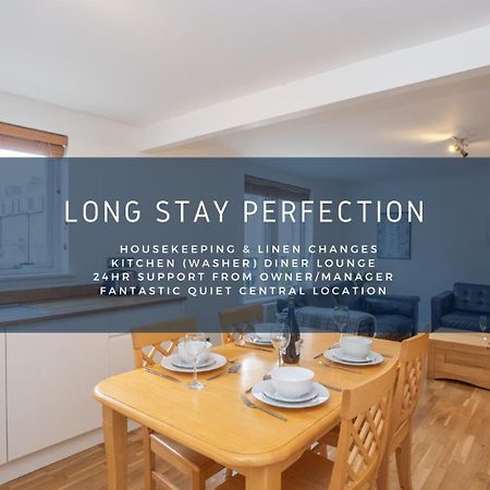 Dwellcome Home Ltd 2 King Beds West End Apt, Half Mile To Union Street Yet Quiet, Free Allocated Parking Space At Rear Entrance & Fast Wifi, Ideal For Long Term Contractor, Corporate, Etc Stays, Regular Housekeeping Option - See Our Site For Assuranc Aberdeen Exterior foto